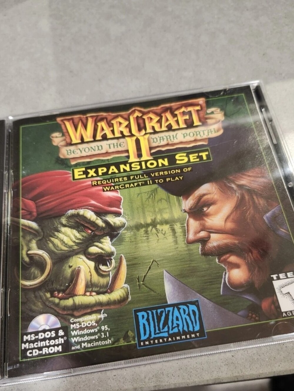 Warcraft II Beyond the Dark Portal Game Expansion Set PC CDROM DOS Windows Mac
